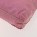 PRADA Tote Bag Nylon 2Set Gray Pink Auth 138061-16