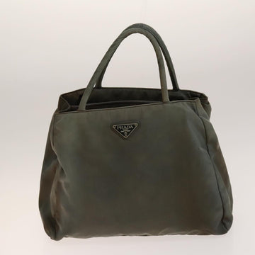 PRADA Tote Bag Nylon 2Set Gray Pink Auth 138061 - 0