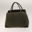 PRADA Tote Bag Nylon 2Set Gray Pink Auth 138061-3