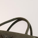 PRADA Tote Bag Nylon 2Set Gray Pink Auth 138061-6