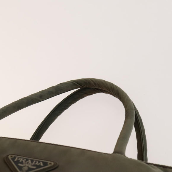 PRADA Tote Bag Nylon 2Set Gray Pink Auth 138061