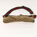 GUCCI GG Canvas Web Sherry Line Tote Bag 2Set Beige Red Green Auth 138062-15