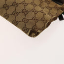 GUCCI GG Canvas Web Sherry Line Tote Bag 2Set Beige Red Green Auth 138062-16