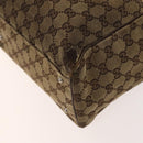 GUCCI GG Canvas Web Sherry Line Tote Bag 2Set Beige Red Green Auth 138062-8