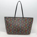 FENDI Zucchino Canvas Tote Bag Multicolor Gold Auth 138069V-12