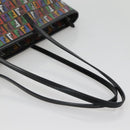 FENDI Zucchino Canvas Tote Bag Multicolor Gold Auth 138069V-7