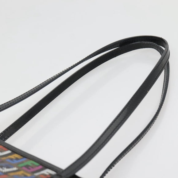 FENDI Zucchino Canvas Tote Bag Multicolor Gold Auth 138069V