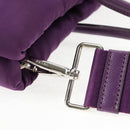 PRADA Hand Bag Nylon 2way Purple Gold Auth 138073M-9