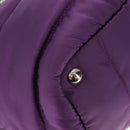 PRADA Hand Bag Nylon 2way Purple Gold Auth 138073M-16