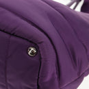 PRADA Hand Bag Nylon 2way Purple Gold Auth 138073M-17