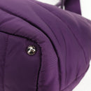 PRADA Hand Bag Nylon 2way Purple Gold Auth 138073M-19