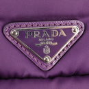 PRADA Hand Bag Nylon 2way Purple Gold Auth 138073M-20