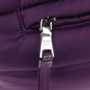 PRADA Hand Bag Nylon 2way Purple Gold Auth 138073M-21