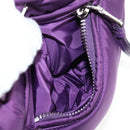 PRADA Hand Bag Nylon 2way Purple Gold Auth 138073M-23