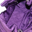 PRADA Hand Bag Nylon 2way Purple Gold Auth 138073M-10