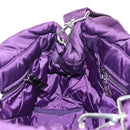 PRADA Hand Bag Nylon 2way Purple Gold Auth 138073M-25