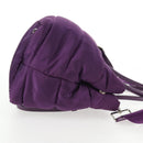 PRADA Hand Bag Nylon 2way Purple Gold Auth 138073M-4