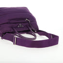 PRADA Hand Bag Nylon 2way Purple Gold Auth 138073M-8