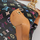 LOUIS VUITTON Monogram Multicolor Ursula Tote Bag Black M40124 LV Auth 138074V-20