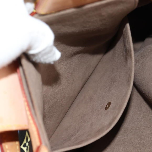 LOUIS VUITTON Monogram Multicolor Ursula Tote Bag Black M40124 LV Auth 138074V