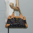 LOUIS VUITTON Monogram Multicolor Ursula Tote Bag Black M40124 LV Auth 138074V-27