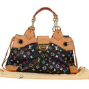 LOUIS VUITTON Monogram Multicolor Ursula Tote Bag Black M40124 LV Auth 138074V-12