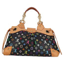 LOUIS VUITTON Monogram Multicolor Ursula Tote Bag Black M40124 LV Auth 138074V-2