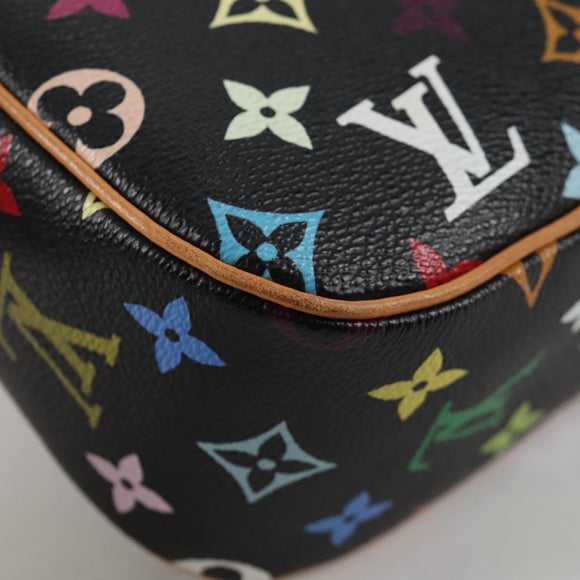 LOUIS VUITTON Monogram Multicolor Sologne Shoulder Bag Black M92639 Auth 138075V