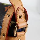 LOUIS VUITTON Monogram Multicolor Sologne Shoulder Bag Black M92639 Auth 138075V-21