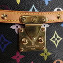 LOUIS VUITTON Monogram Multicolor Sologne Shoulder Bag Black M92639 Auth 138075V-22