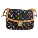 LOUIS VUITTON Monogram Multicolor Sologne Shoulder Bag Black M92639 Auth 138075V-13