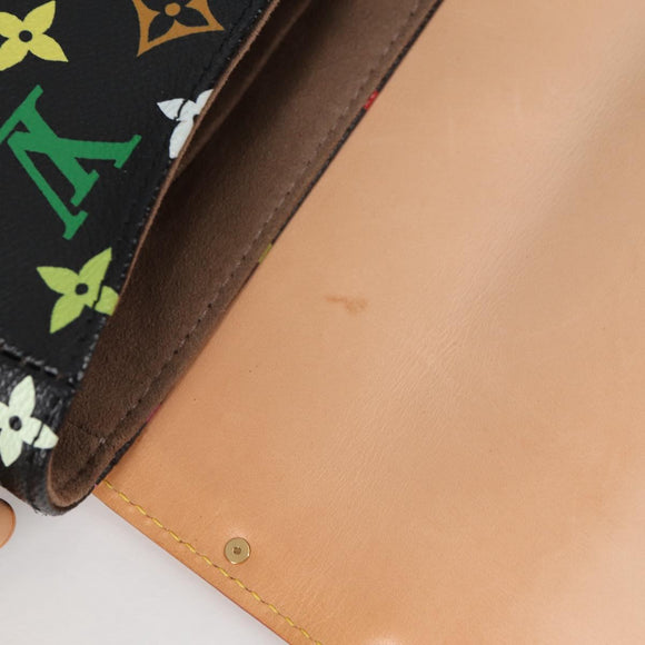 LOUIS VUITTON Monogram Multicolor Sologne Shoulder Bag Black M92639 Auth 138075V