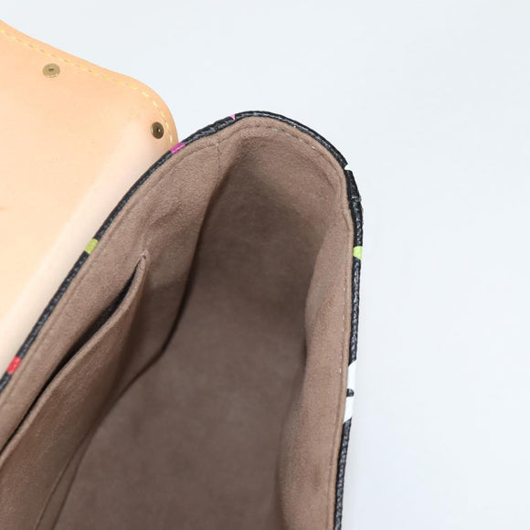 LOUIS VUITTON Monogram Multicolor Sologne Shoulder Bag Black M92639 Auth 138075SAV