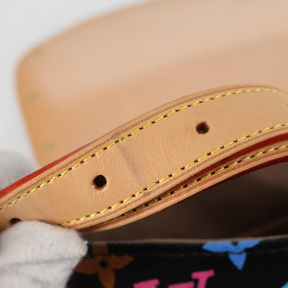 LOUIS VUITTON Monogram Multicolor Sologne Shoulder Bag Black M92639 Auth 138075V