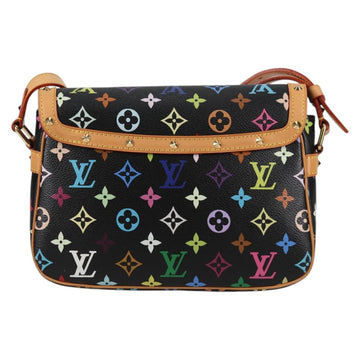 LOUIS VUITTON Monogram Multicolor Sologne Shoulder Bag Black M92639 Auth 138075V - 0