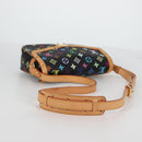 LOUIS VUITTON Monogram Multicolor Sologne Shoulder Bag Black M92639 Auth 138075V-6