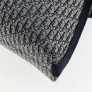 Christian Dior Trotter Canvas Shoulder Bag Navy Silver Auth 138077V-19