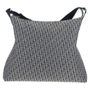Christian Dior Trotter Canvas Shoulder Bag Navy Silver Auth 138077V-13