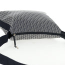 Christian Dior Trotter Canvas Shoulder Bag Navy Silver Auth 138077V-6