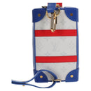 LOUIS VUITTON White LV X NBA Soft Trunk Phone Box Bag M80101 LV Auth 138078M-3