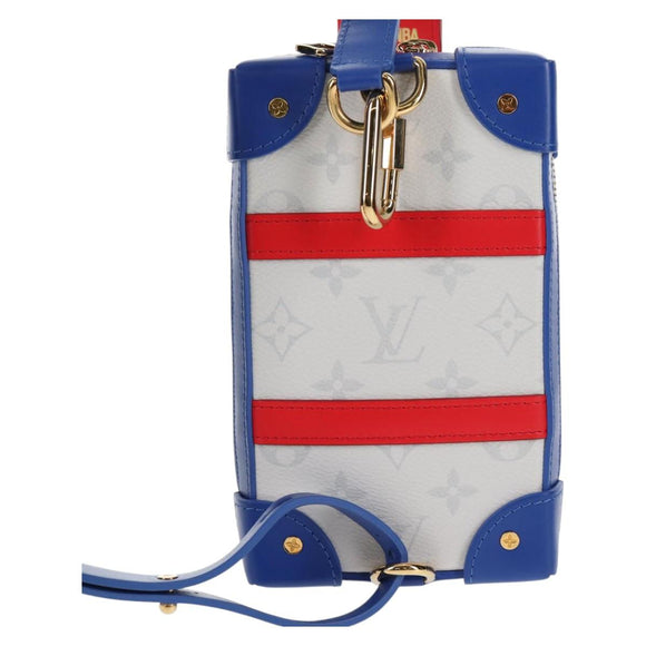 LOUIS VUITTON White LV X NBA Soft Trunk Phone Box Bag M80101 LV Auth 138078M