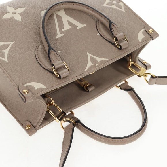LOUIS VUITTON Monogram Empreinte On The Go PM Bag 2way Claim M45779 Auth 138080M