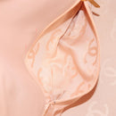 CHANEL Shoulder Bag Raffia Gold Pink CC Auth 138082V-25