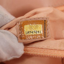 CHANEL Shoulder Bag Raffia Gold Pink CC Auth 138082V-26