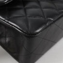 CHANEL Matelasse 23 Chain Shoulder Bag Lamb Skin Black Gold CC Auth 138087SM-16