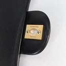 CHANEL Matelasse 23 Chain Shoulder Bag Lamb Skin Black Gold CC Auth 138087SM-22