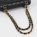 CHANEL Matelasse 23 Chain Shoulder Bag Lamb Skin Black Gold CC Auth 138087SM-7