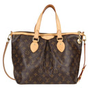 LOUIS VUITTON Monogram Palermo PM Tote Bag M40145 LV Auth 138103A-2