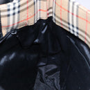 Burberrys Nova Check Shoulder Bag Canvas Beige Gold Auth 138108-18