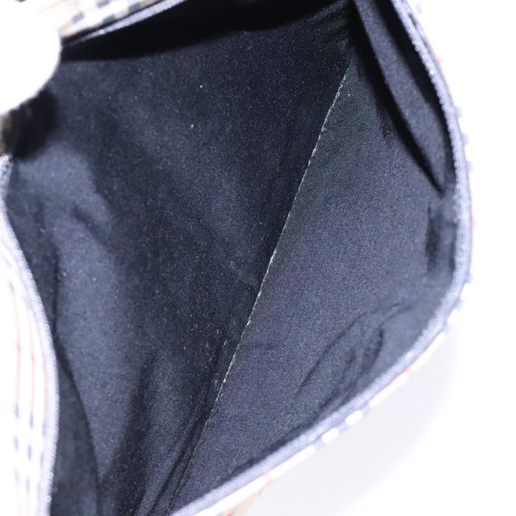 Burberrys Nova Check Shoulder Bag Canvas Beige Gold Auth 138108